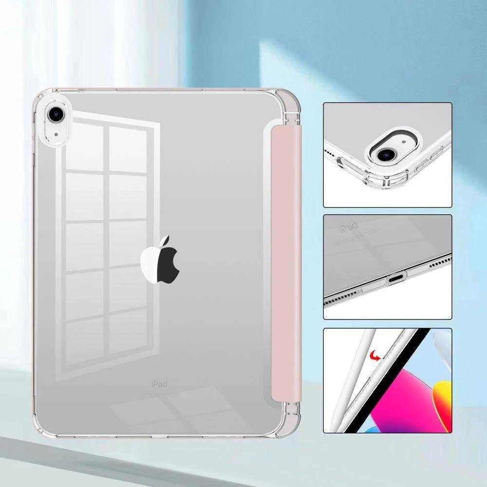 Tech-Protect SC Pen Hybrid Apple iPad 10.9” 10 / 2022 / 11” 11 / 2025 – dėklas planšetiniam kompiuteriui rožinės spalvos