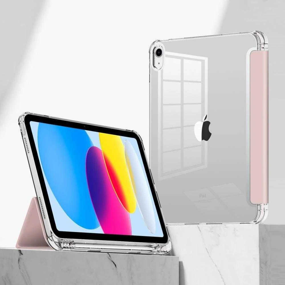 Tech-Protect SC Pen Hybrid Apple iPad 10.9” 10 / 2022 / 11” 11 / 2025 – dėklas planšetiniam kompiuteriui rožinės spalvos