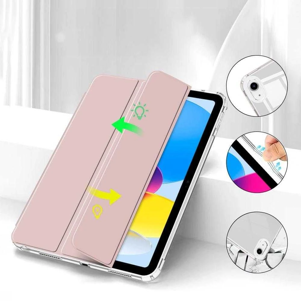 Tech-Protect SC Pen Hybrid Apple iPad 10.9” 10 / 2022 / 11” 11 / 2025 – dėklas planšetiniam kompiuteriui rožinės spalvos