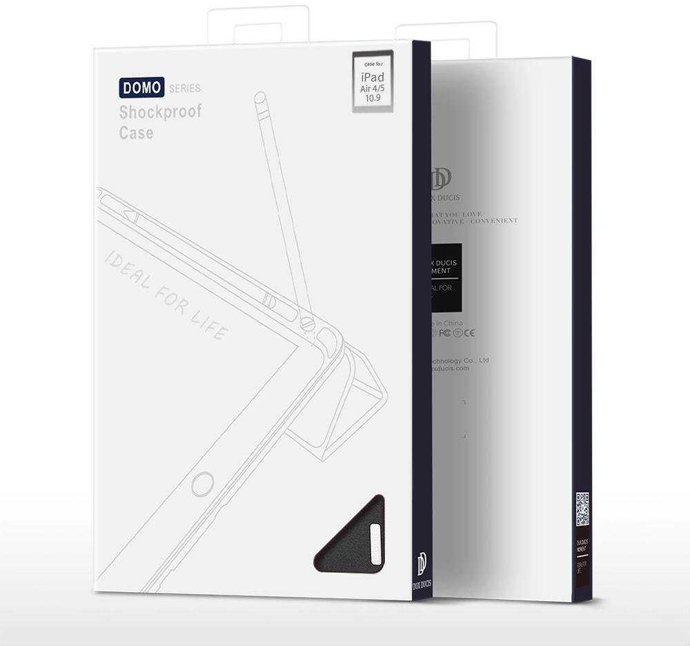 Dėklas Dux Ducis Domo Apple iPad Air 4/5/6/7/M4 2020/2022/2024/2025/2026 10.9/11 juodas
