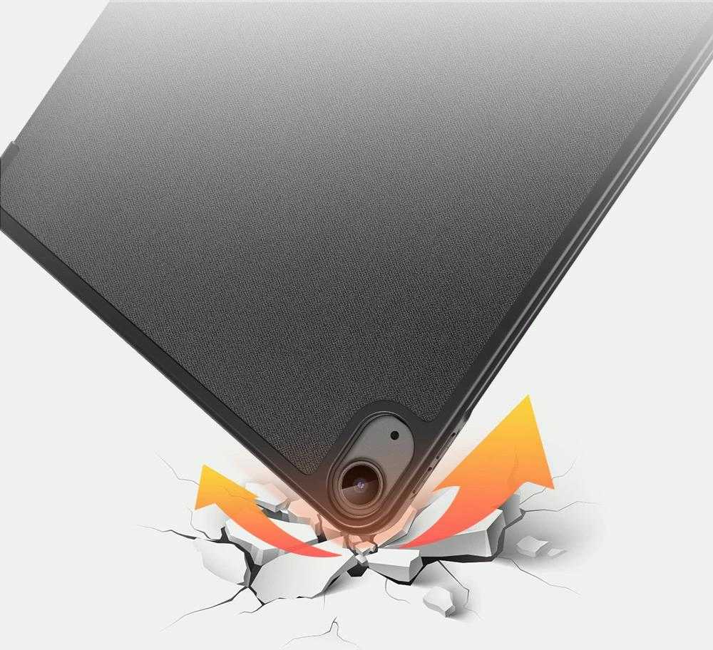 Dėklas Dux Ducis Domo Apple iPad Air 4/5/6/7/M4 2020/2022/2024/2025/2026 10.9/11 juodas