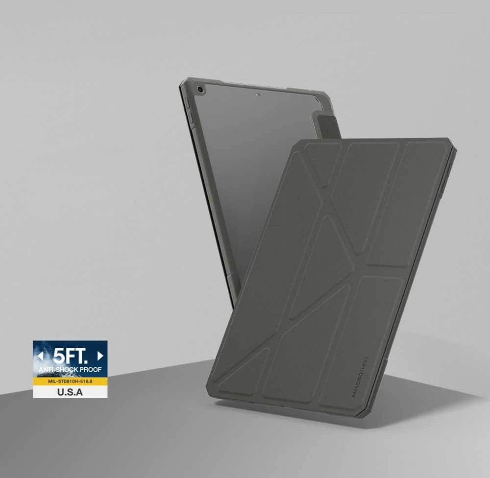 „AmazingThing Titan Pro Folio“ dėklas, skirtas „iPad Air 11“ M3/M4 (2025/2026) – pilkas