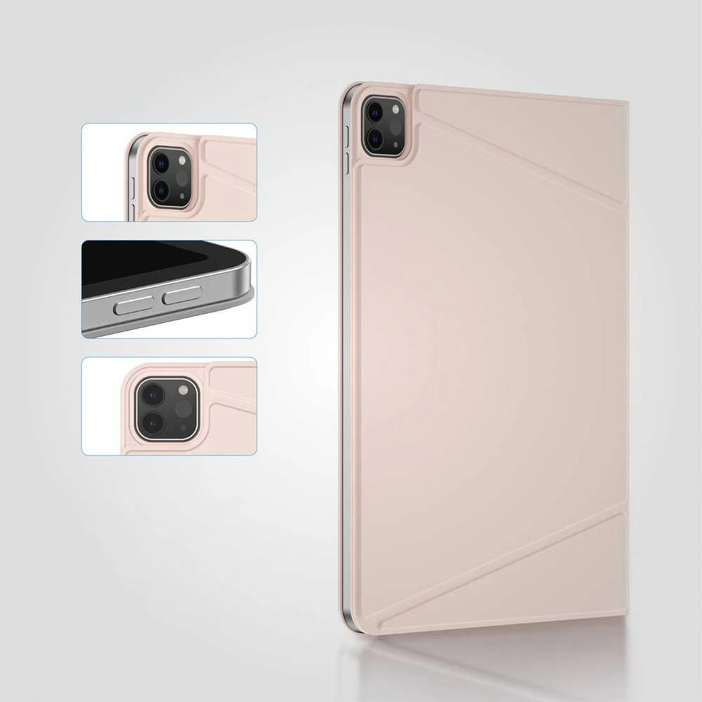 „AmazingThing“ matinis „Pro Mag“ lankstus dėklas su stovu, skirtas „iPad Air 11“ M3/M4 (2025/2026) - Rožinė