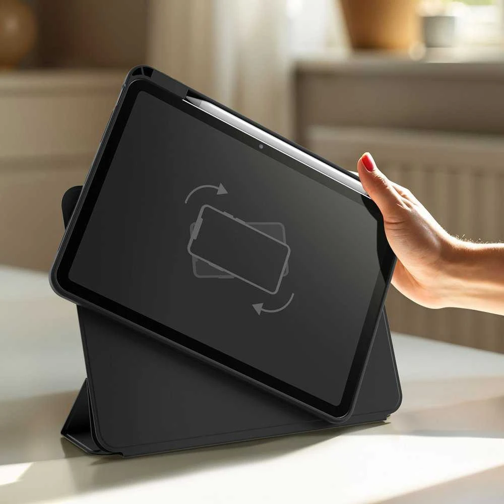 „AmazingThing Titan Pro Mag“ dėklas, skirtas „iPad Air 13“ M2/M3/M4 (2024/2025/2026) - juodas