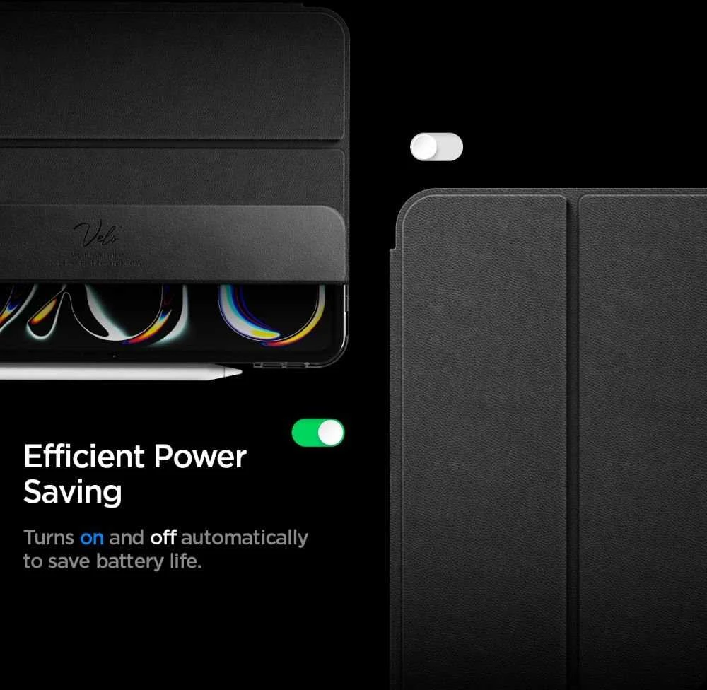 Spigen Liquid Air dėklas skirtas Apple iPad Pro 11” 5 / 6 2024-2025 juodos spalvos