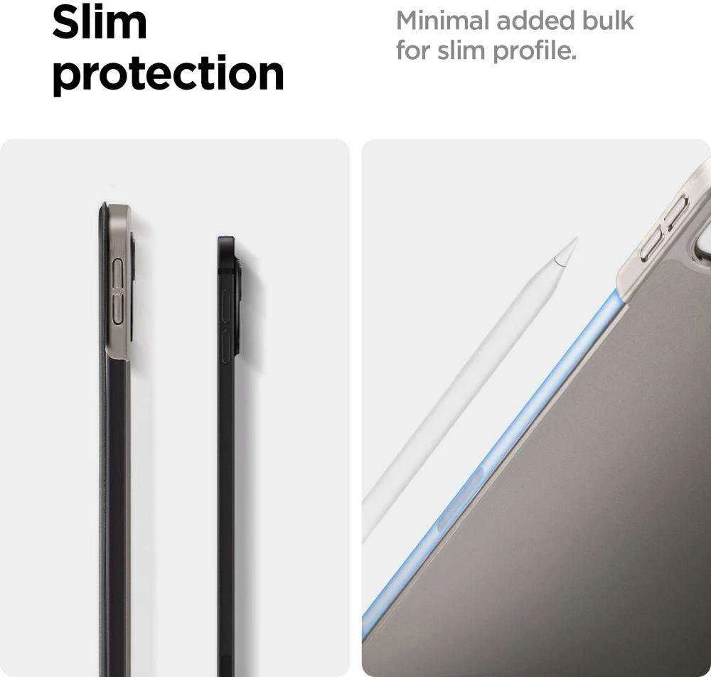 Spigen Smart Fold Apple iPad Pro 13" 2024 dėklas – juodos spalvos