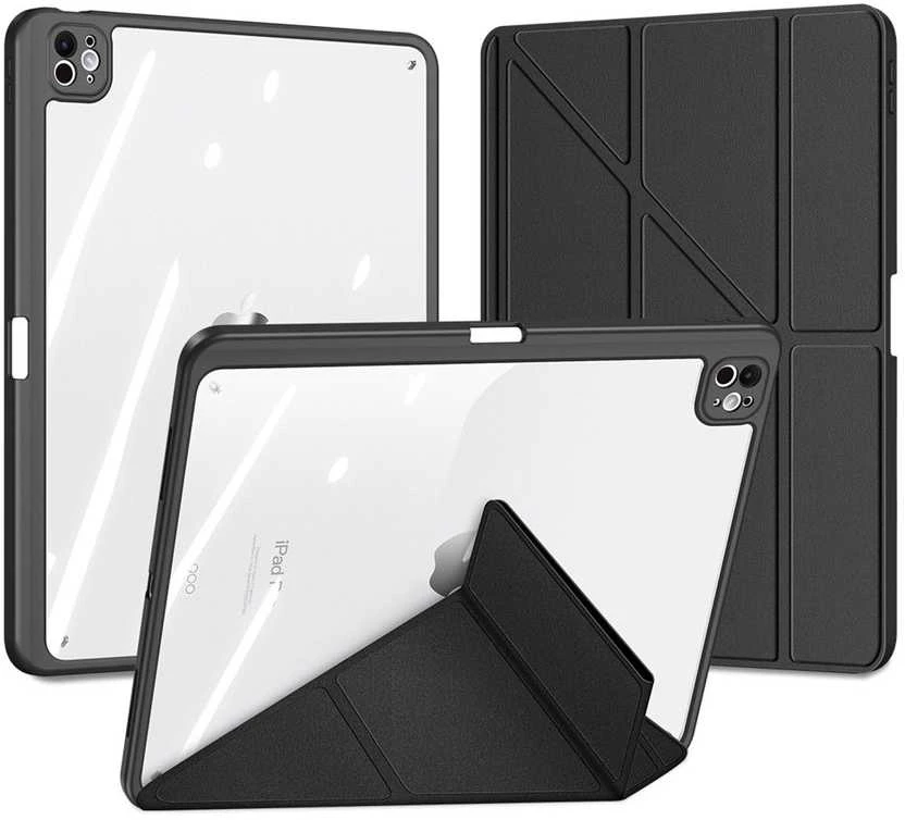 DUX DUCIS dėklas MAGI su pieštuko laikikliu iPad Pro 13 (2024) juodas