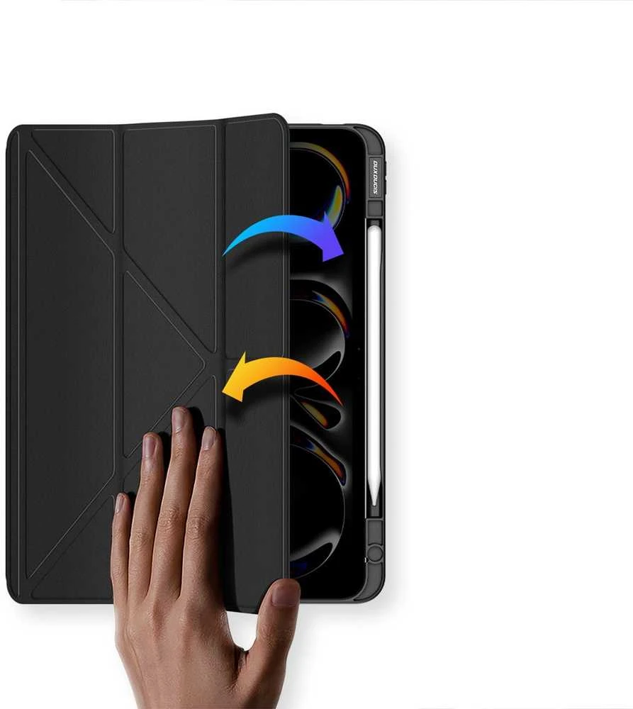 DUX DUCIS dėklas MAGI su pieštuko laikikliu iPad Pro 13 (2024) juodas