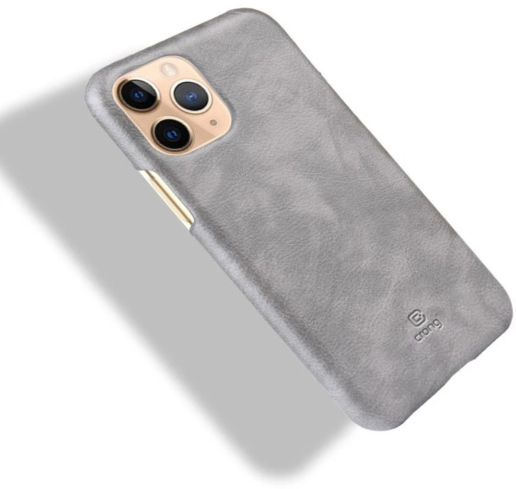 Crong Essential Cover - PU Leather dėklas skirtas Apple iPhone 11 Pro Gray