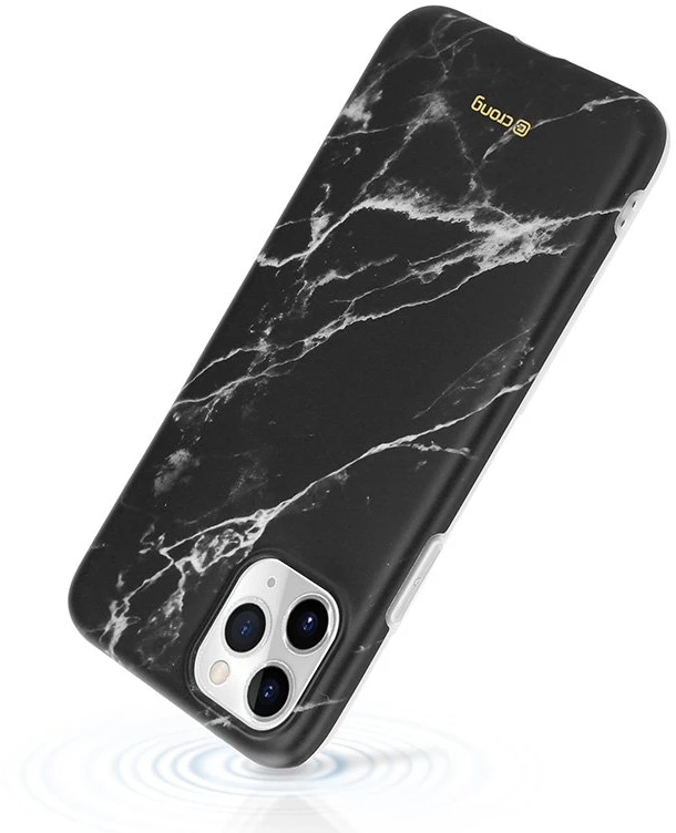 Crong Marble dėklas – dėklas skirtas Apple iPhone 11 Pro Juodas