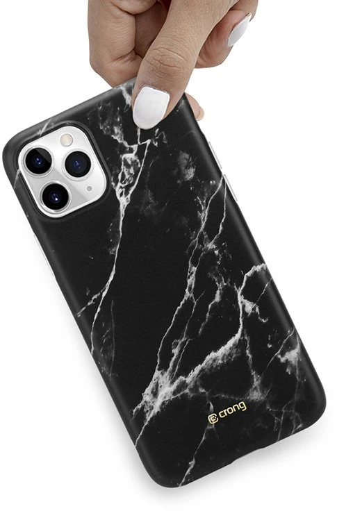 Crong Marble dėklas – dėklas skirtas Apple iPhone 11 Pro Juodas