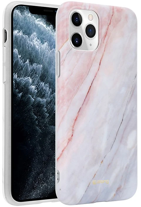 Crong Marble dėklas – dėklas skirtas Apple iPhone 11 Pro Rožinė
