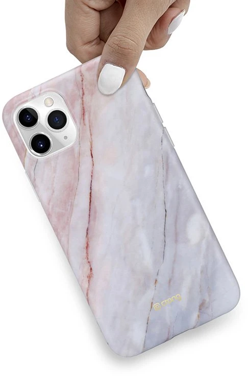 Crong Marble dėklas – dėklas skirtas Apple iPhone 11 Pro Rožinė