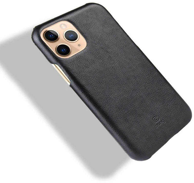 Crong Essential Cover - PU Leather dėklas skirtas Apple iPhone 11 Pro Juodas