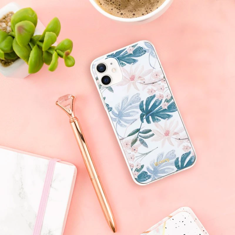 Crong Flower dėklas - dėklas skirtas Apple iPhone 12 Mini pattern 01