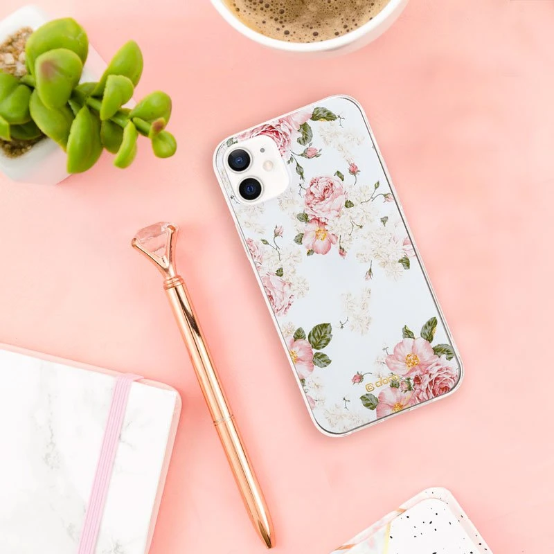 Crong Flower dėklas - dėklas skirtas Apple iPhone 12 Mini pattern 02