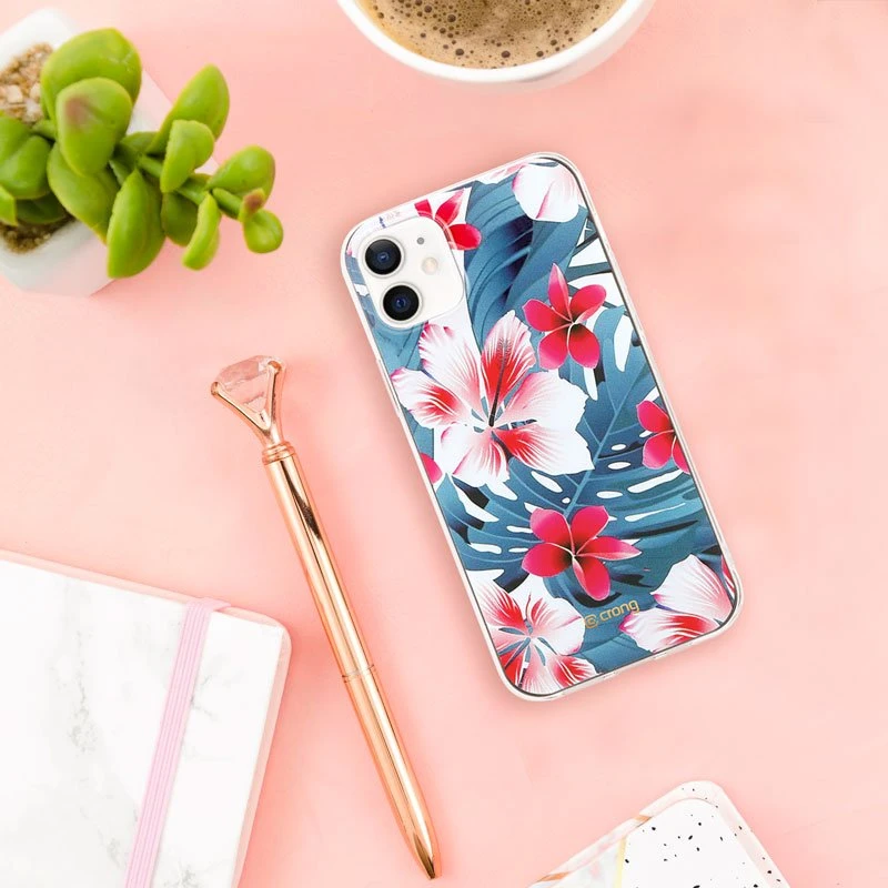Crong Flower dėklas - dėklas skirtas Apple iPhone 12 Mini pattern 03