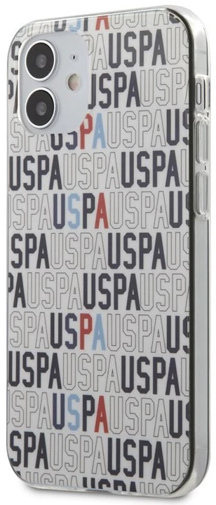 Us Polo Assn US Polo USHCP12SPCUSPA6 Apple iPhone 12 mini 5,4" telefono dėklas baltos spalvos Logo Mania Collection