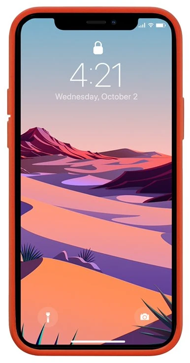 Crong Color Cover - Flexible dėklas skirtas Apple iPhone 12 Pro Max Raudona