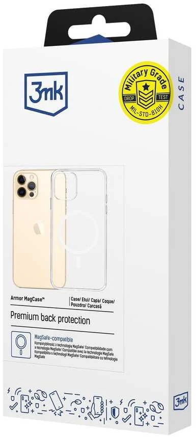 3Mk apsauga 3mk šarvuotas dėklas iPhone 12 Pro Max - skaidrus