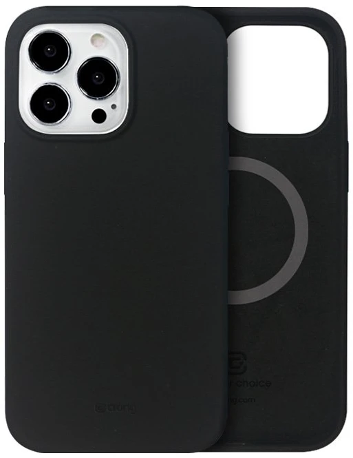 Crong Color Cover Magnetic dėklas skirtas Apple iPhone 13 Pro Max Juodas