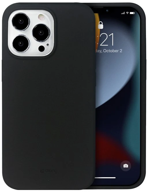 Crong Color Cover Magnetic dėklas skirtas Apple iPhone 13 Pro Max Juodas