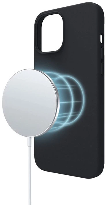 Crong Color Cover Magnetic dėklas skirtas Apple iPhone 13 Pro Max Juodas