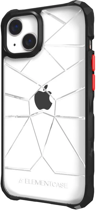 Element Case Element dėklas Special Ops X5 - dėklas skirtas Apple iPhone 14 Mil-Spec Drop Protection Clear/Juodas
