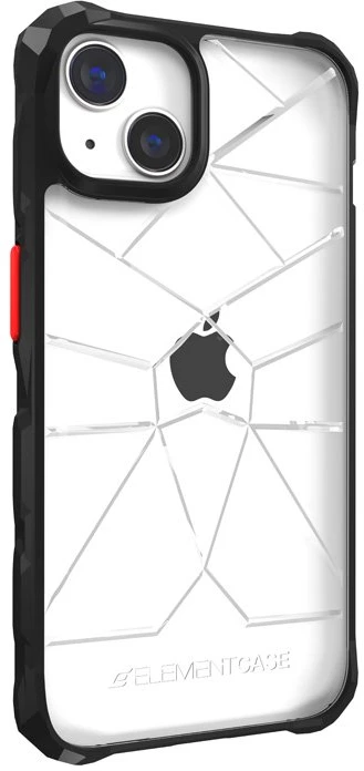 Element Case Element dėklas Special Ops X5 - dėklas skirtas Apple iPhone 14 Mil-Spec Drop Protection Clear/Juodas
