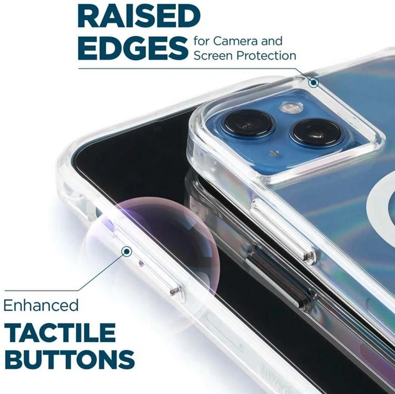 Case-Mate Soap Bubble MagSafe - dėklas skirtas Apple iPhone 14 Plus Iridescent