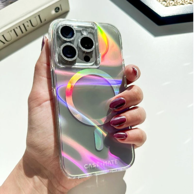 Case-Mate Soap Bubble MagSafe - dėklas skirtas Apple iPhone 14 Plus Iridescent