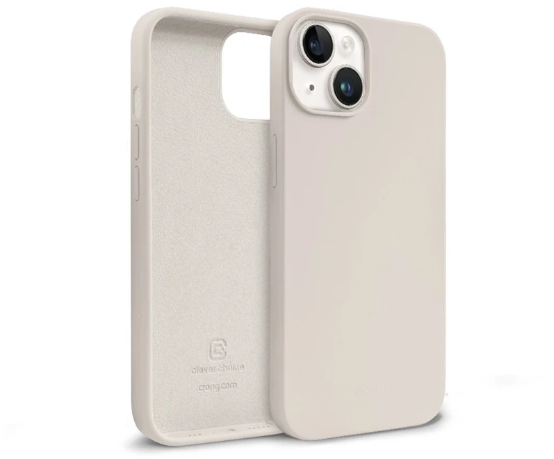 Crong Color Cover Liquid Silicone dėklas skirtas Apple iPhone 14 Max Stone