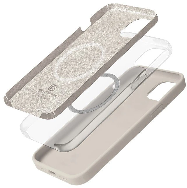 Crong Color Cover Magnetic dėklas skirtas Apple iPhone 14 Plus Stone