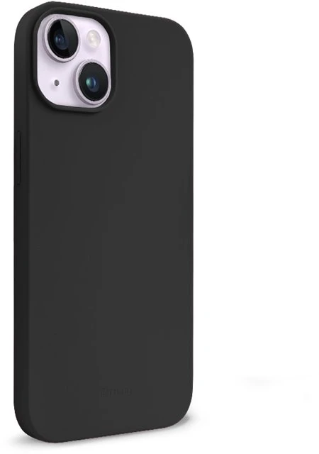 Crong Color Cover Liquid Silicone dėklas skirtas Apple iPhone 14 Max Juodas