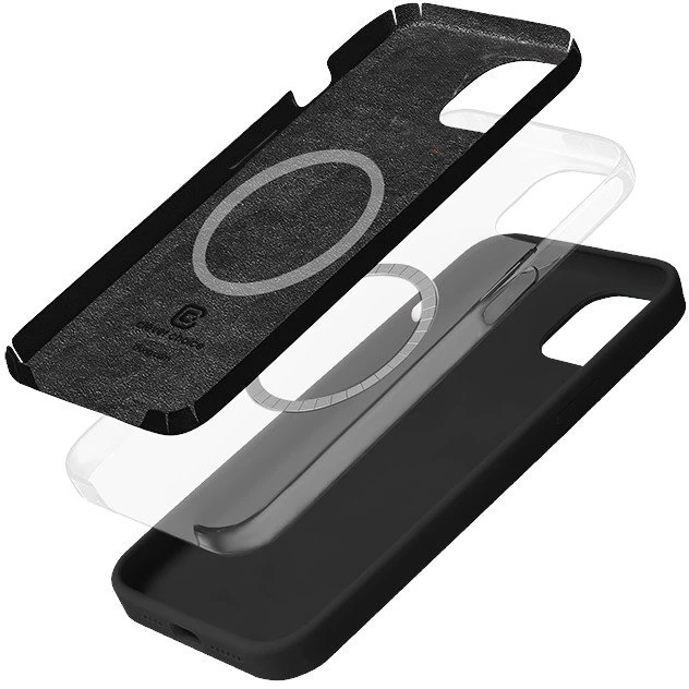 Crong Color Cover Magnetic dėklas skirtas Apple iPhone 14 Plus Juodas