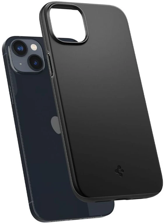 Dėklas iPhone 14 Plus, juodas, Spigen Thin Fit