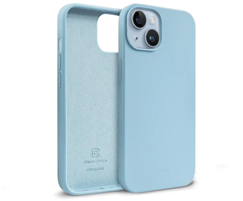 Crong Color Cover Liquid Silicone dėklas skirtas Apple iPhone 14 Max Sky Mėlyna