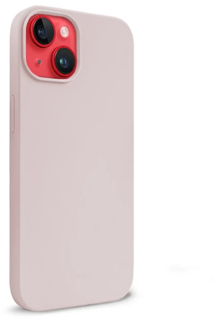 Crong Color Cover Liquid Silicone dėklas skirtas Apple iPhone 14 Max Sand Rožinė