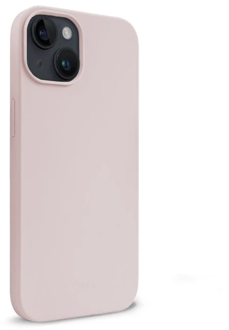 Crong Color Cover Liquid Silicone dėklas skirtas Apple iPhone 14 Max Sand Rožinė