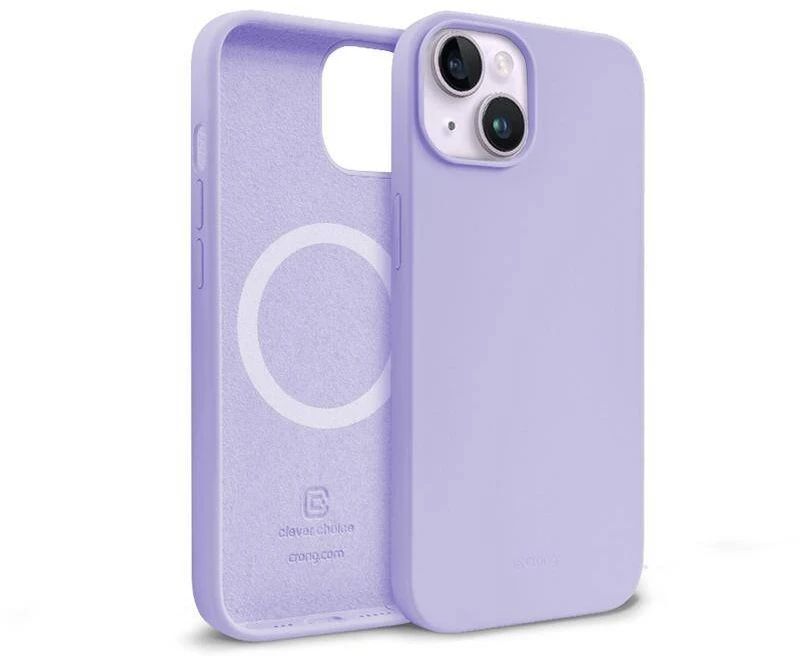 Crong Color Cover Magnetic dėklas skirtas Apple iPhone 14 Plus Violetinė