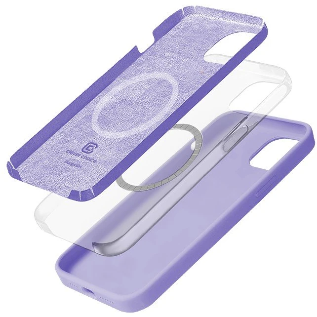 Crong Color Cover Magnetic dėklas skirtas Apple iPhone 14 Plus Violetinė