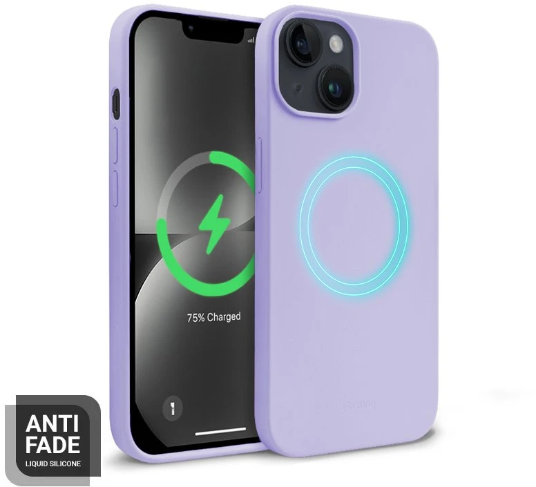 Crong Color Cover Magnetic dėklas skirtas Apple iPhone 14 Plus Violetinė