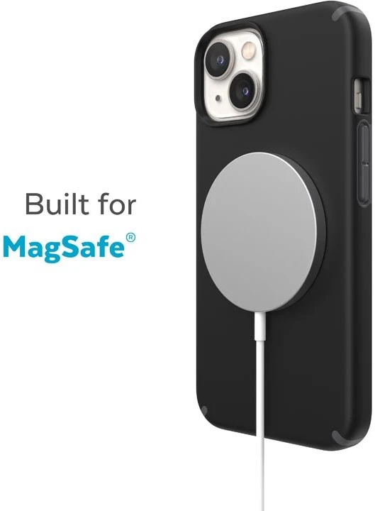 Speck CandyShell Pro + MagSafe - dėklas skirtas Apple iPhone 14 Plus su MICROBAN coating Juodas / Slate Pilkas