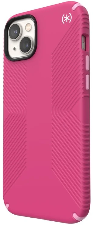 Speck Presidio2 Grip + MagSafe - dėklas skirtas Apple iPhone 14 Plus su MICROBAN coating Digitalpink / Blossompink / Baltas