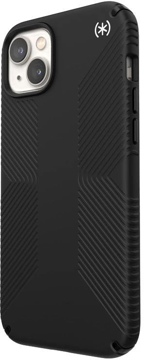 Speck Presidio2 Grip + MagSafe - dėklas skirtas Apple iPhone 14 Plus su MICROBAN coating Juodas / Juodas / Baltas