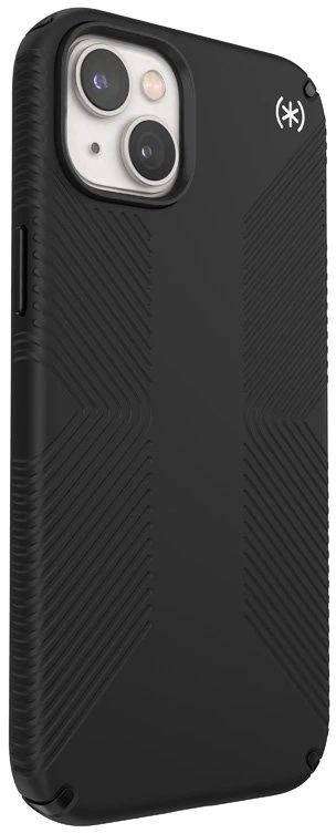 Speck Presidio2 Grip + MagSafe - dėklas skirtas Apple iPhone 14 Plus su MICROBAN coating Juodas / Juodas / Baltas