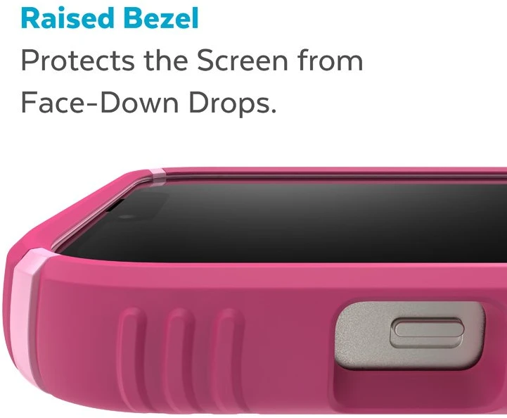 Speck Presidio2 Grip + MagSafe - dėklas skirtas Apple iPhone 14 Plus su MICROBAN coating Digitalpink / Blossompink / Baltas