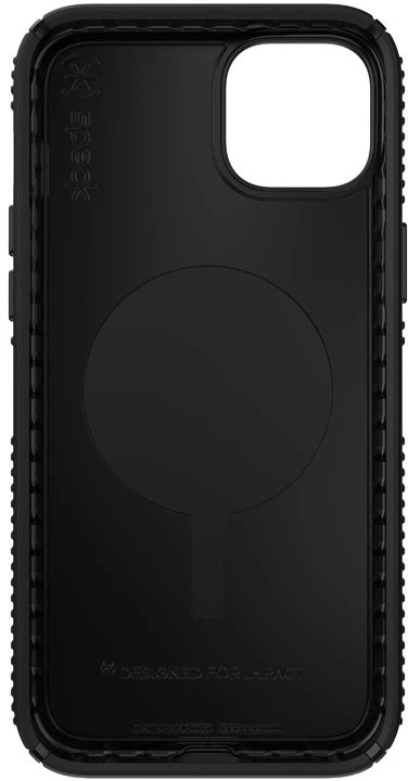 Speck Presidio2 Grip + MagSafe - dėklas skirtas Apple iPhone 14 Plus su MICROBAN coating Juodas / Juodas / Baltas