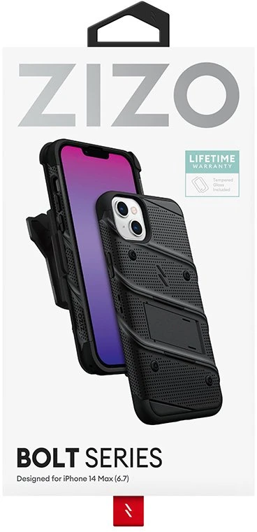 ZIZO BOLT Series - dėklas skirtas Apple iPhone 14 Plus Juodas