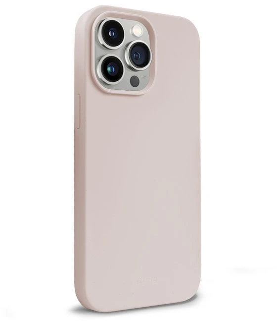 Crong Color Cover Liquid Silicone dėklas skirtas Apple iPhone 14 Pro Sand Rožinė